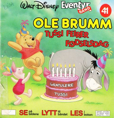 Omslag for Ole Brumm - Tussis fødselsdag